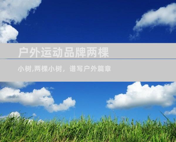 户外运动品牌两棵小树,两棵小树，谱写户外篇章