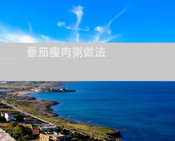 番茄瘦肉粥做法