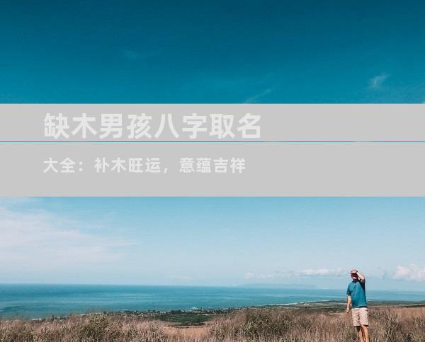 缺木男孩八字取名大全：补木旺运，意蕴吉祥
