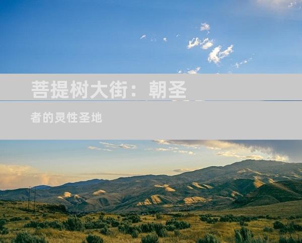 菩提树大街：朝圣者的灵性圣地